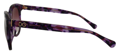 Purple Tortoise Oval Full Rim Eyewear DG4249F Sunglasses