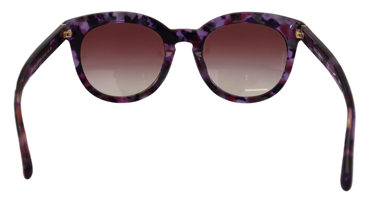 Purple Tortoise Oval Full Rim Eyewear DG4249F Sunglasses