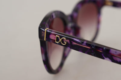 Purple Tortoise Oval Full Rim Eyewear DG4249F Sunglasses