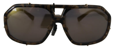 Brown Camo Metal Matte Mirror Lens DG2167 Sunglasses