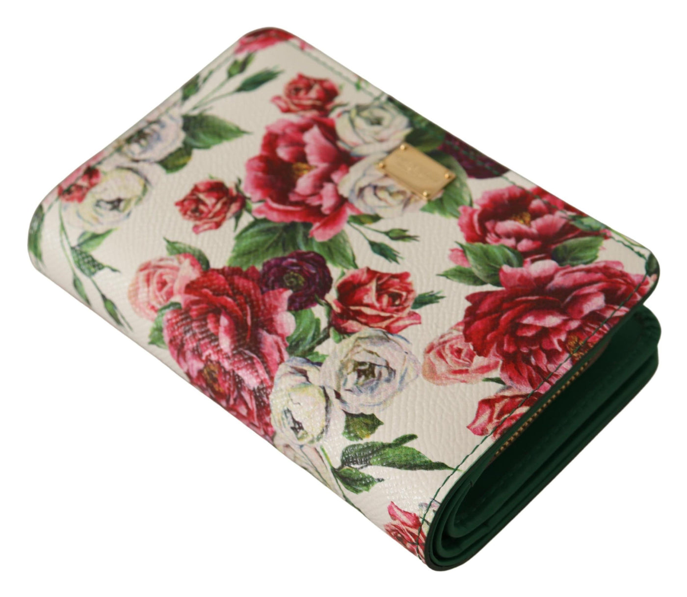 Multicolor Floral Leather Bifold Continental Clutch Wallet