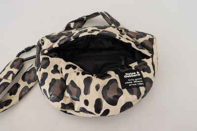 Multicolor Leopard Parka Coat Chest Bag Jacket 2 Piece