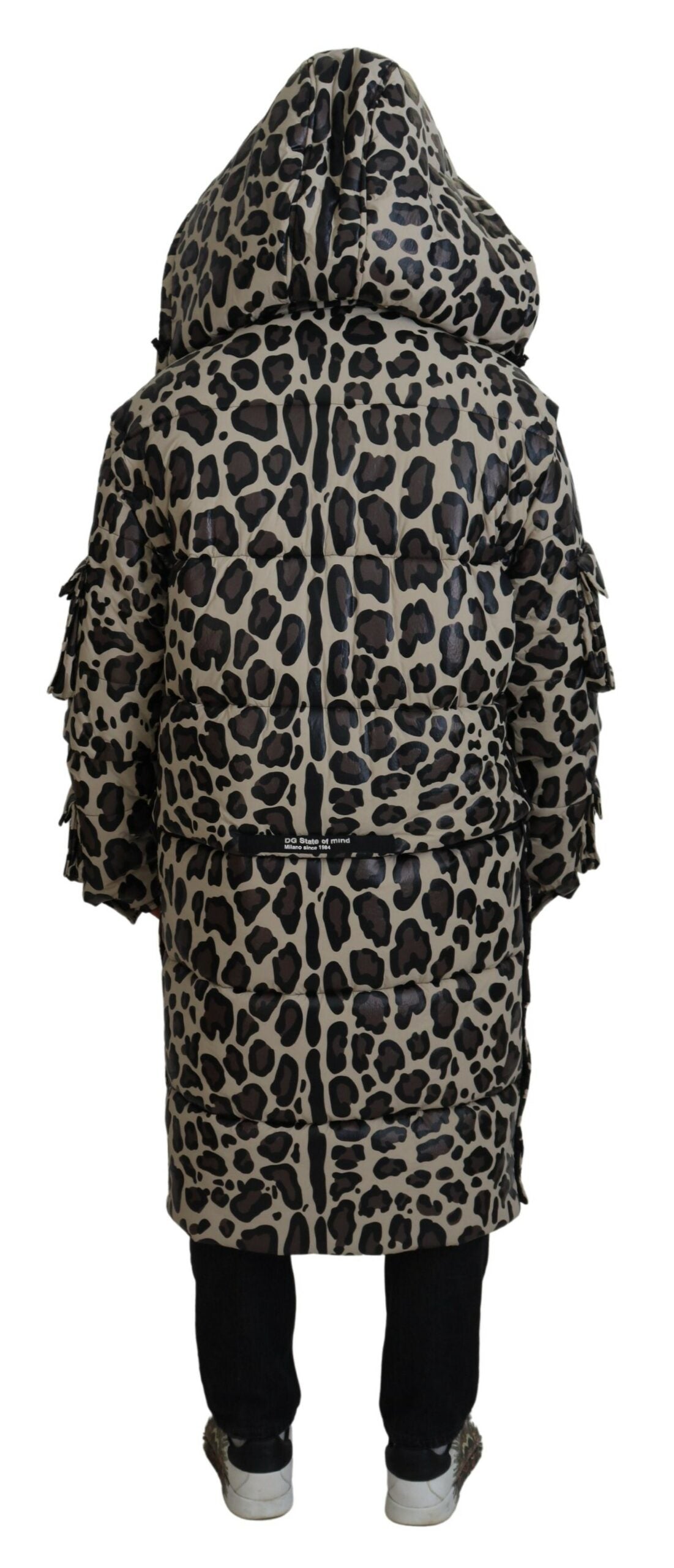 Multicolor Leopard Parka Coat Winter Jacket