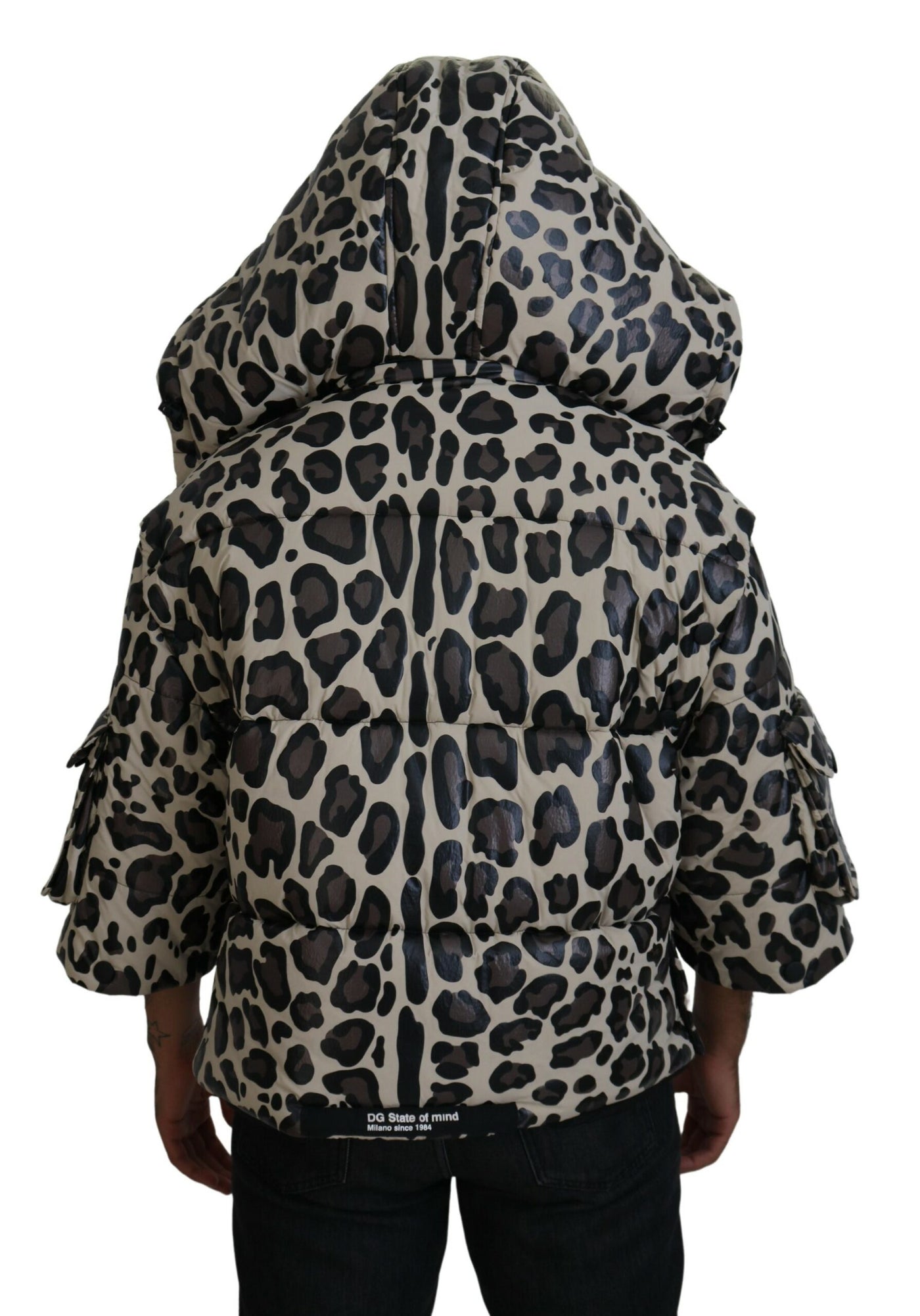 Multicolor Leopard Parka Coat Winter Jacket