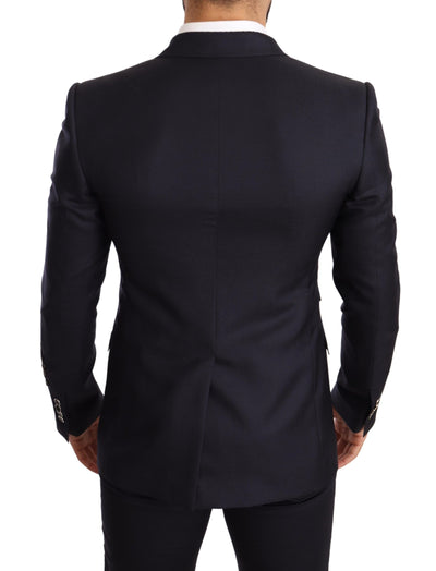 Blue Cashmere Silk Slim Fit SICILIA Blazer