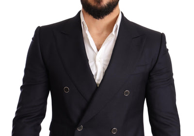 Blue Cashmere Silk Slim Fit SICILIA Blazer