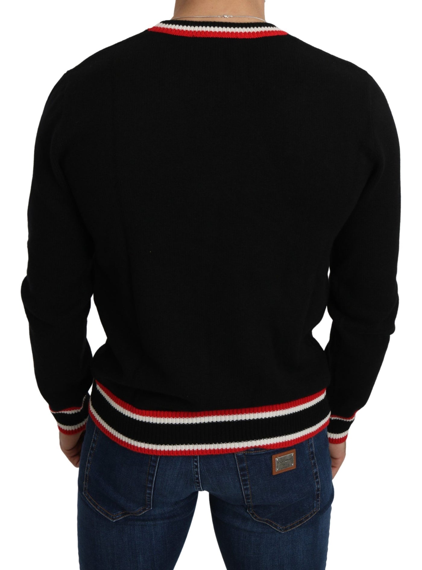 Black Cashmere Pig of the Year Pullover Sweater