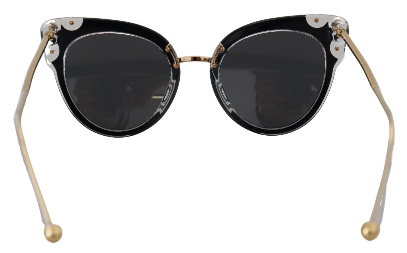 Black Grey Acetate Gold Frame Cat Eye DG4340 Sunglasses