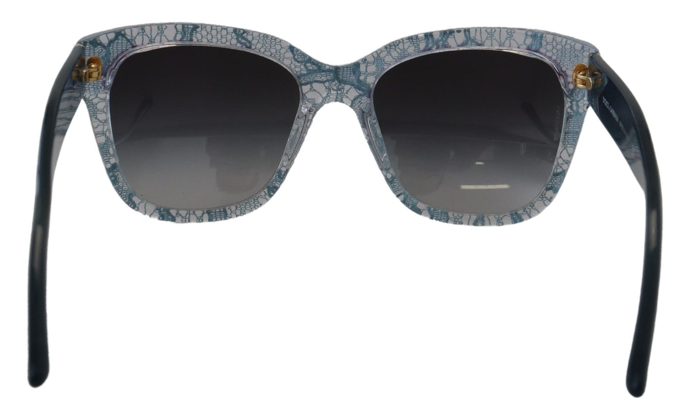 Blue Lace Acetate Rectangle Shades DG4226 Sunglasses