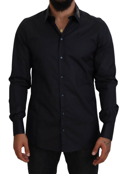 Blue AMORE Slim Fit Cotton GOLD Shirt