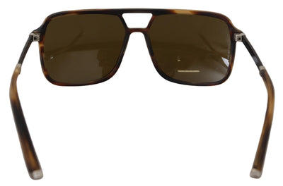 Brown Basalto Collection Brown Acetate Women Shades Sunglasses