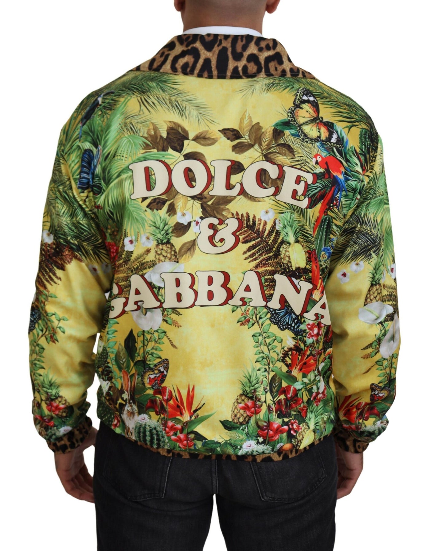 Multicolor Tropical Print Cardigan Jacket