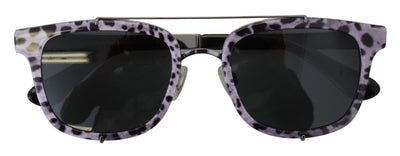 Purple Leopard Metal Frame Women Shades DG2175 Sunglasses