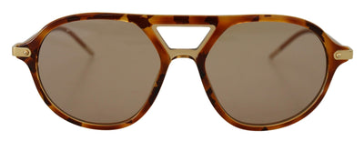 Brown Havana Acetate Frame Pilot Shades DG4343 Sunglasses