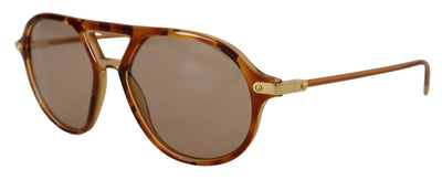 Brown Havana Acetate Frame Pilot Shades DG4343 Sunglasses