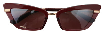 Bordeaux Transparent Frame Cat Eye DG4378F Sunglasses