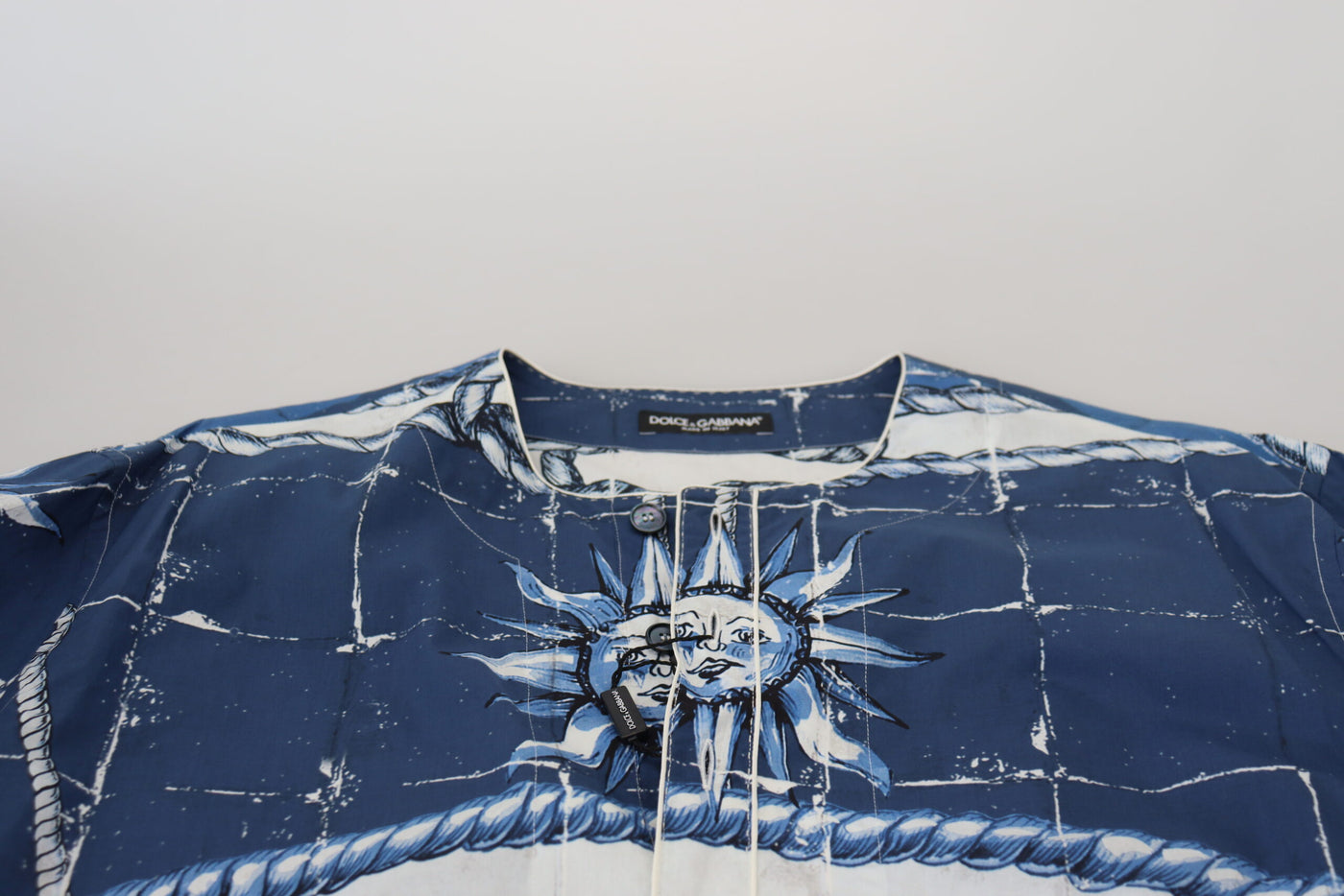 Blue Majolica Cotton Cape Thobe