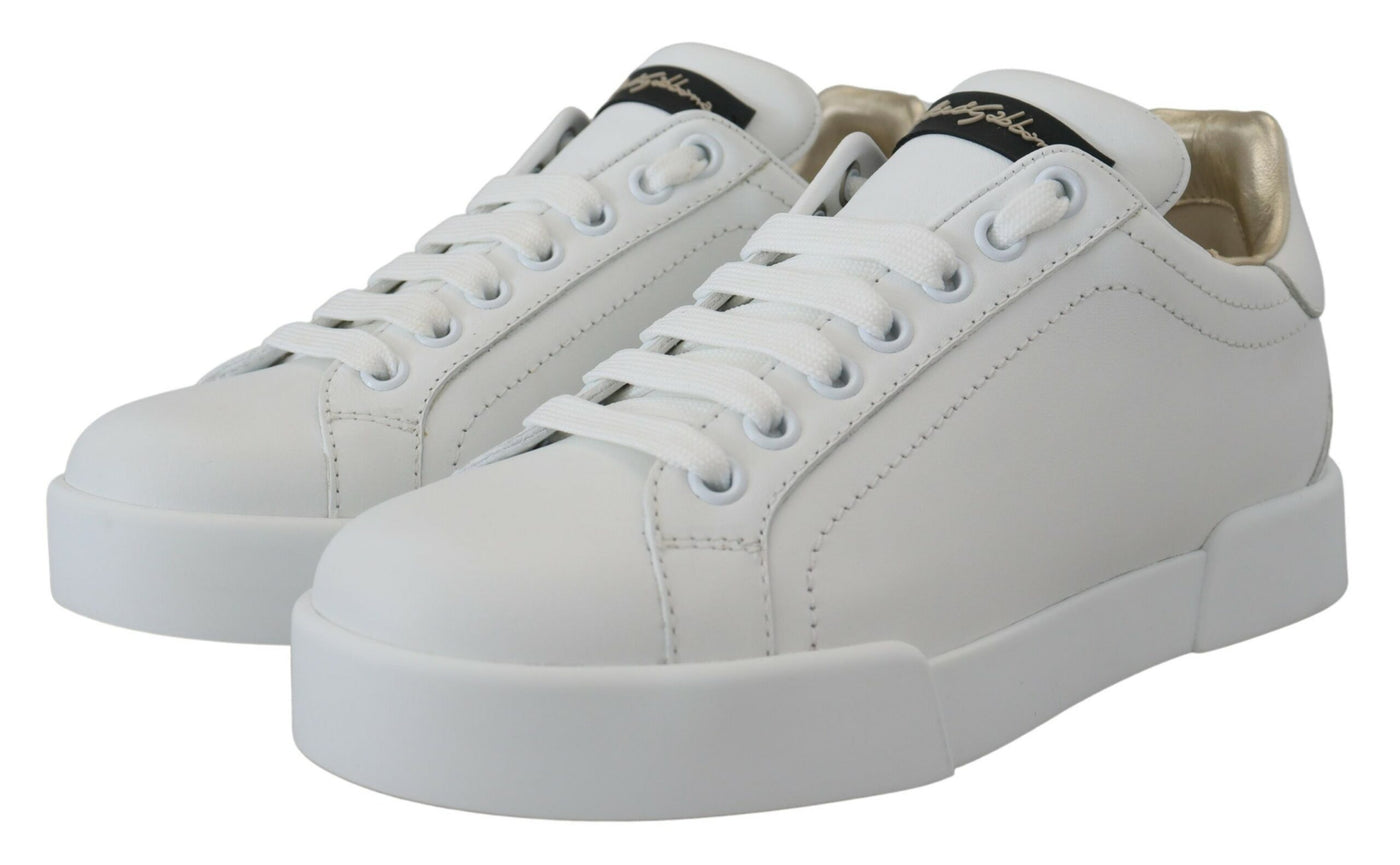 White Portofino Sneakers Leather Shoes