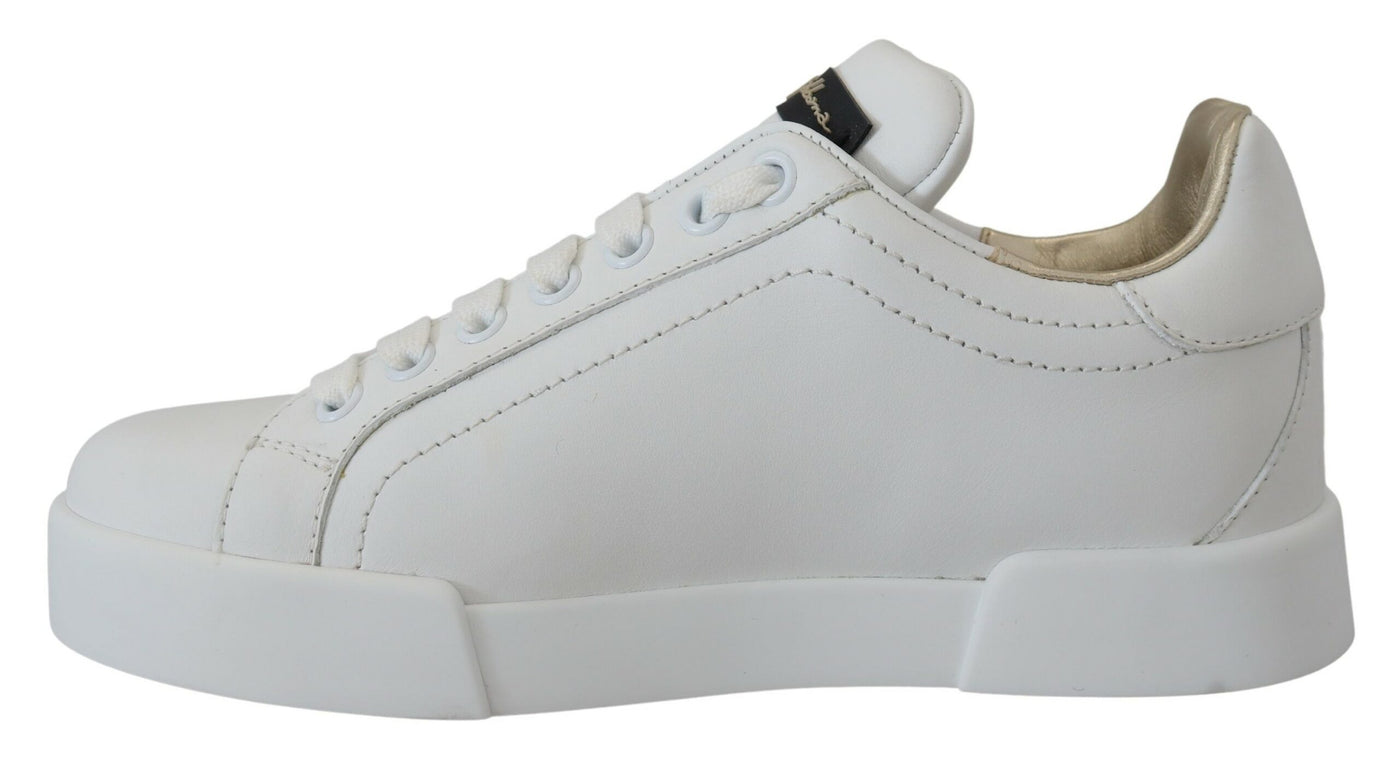 White Portofino Sneakers Leather Shoes