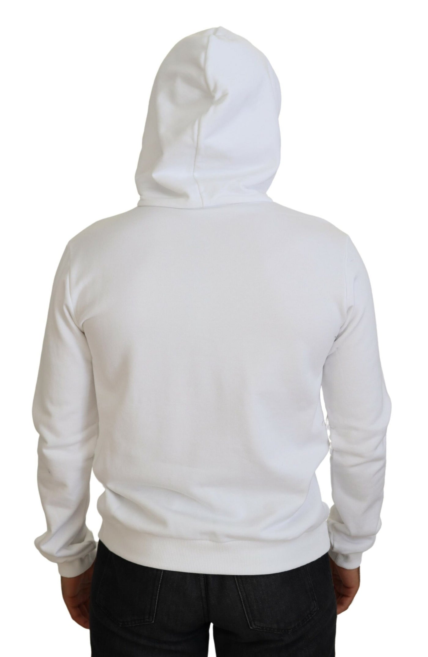 White Sacred Heart Hooded Sweatshirt Sweater