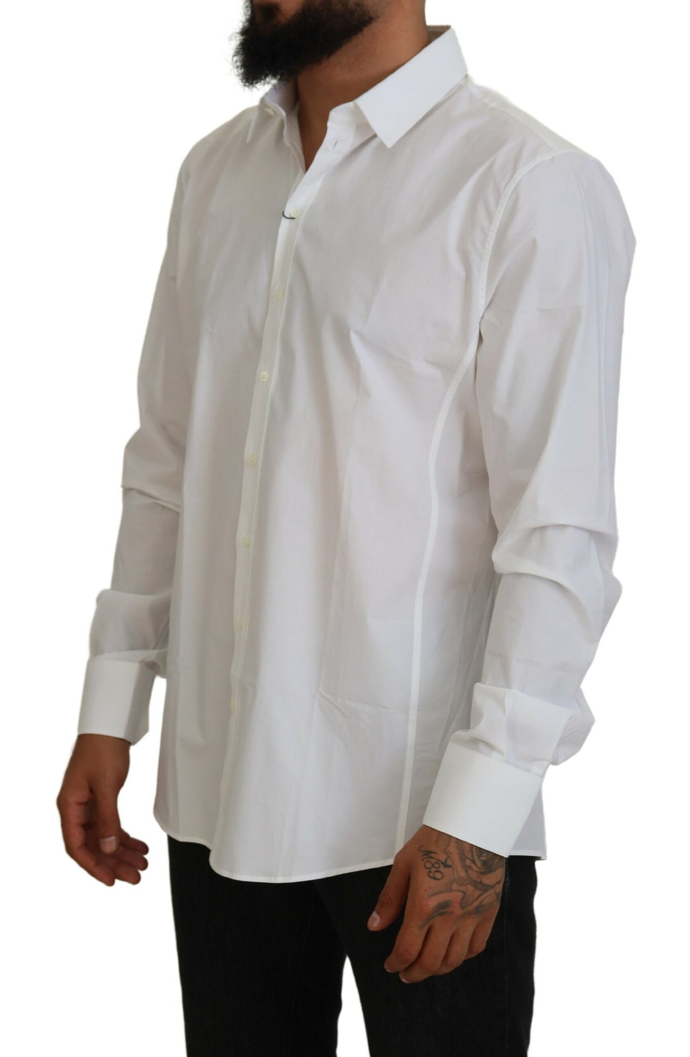 White Collared Men Formal SICILIA Shirt