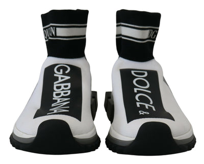 White Black Sorrento Socks Sneakers Shoes