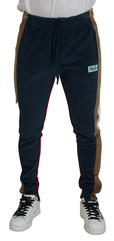 Multicolor Cotton Men Jogger Sweatpants Pants