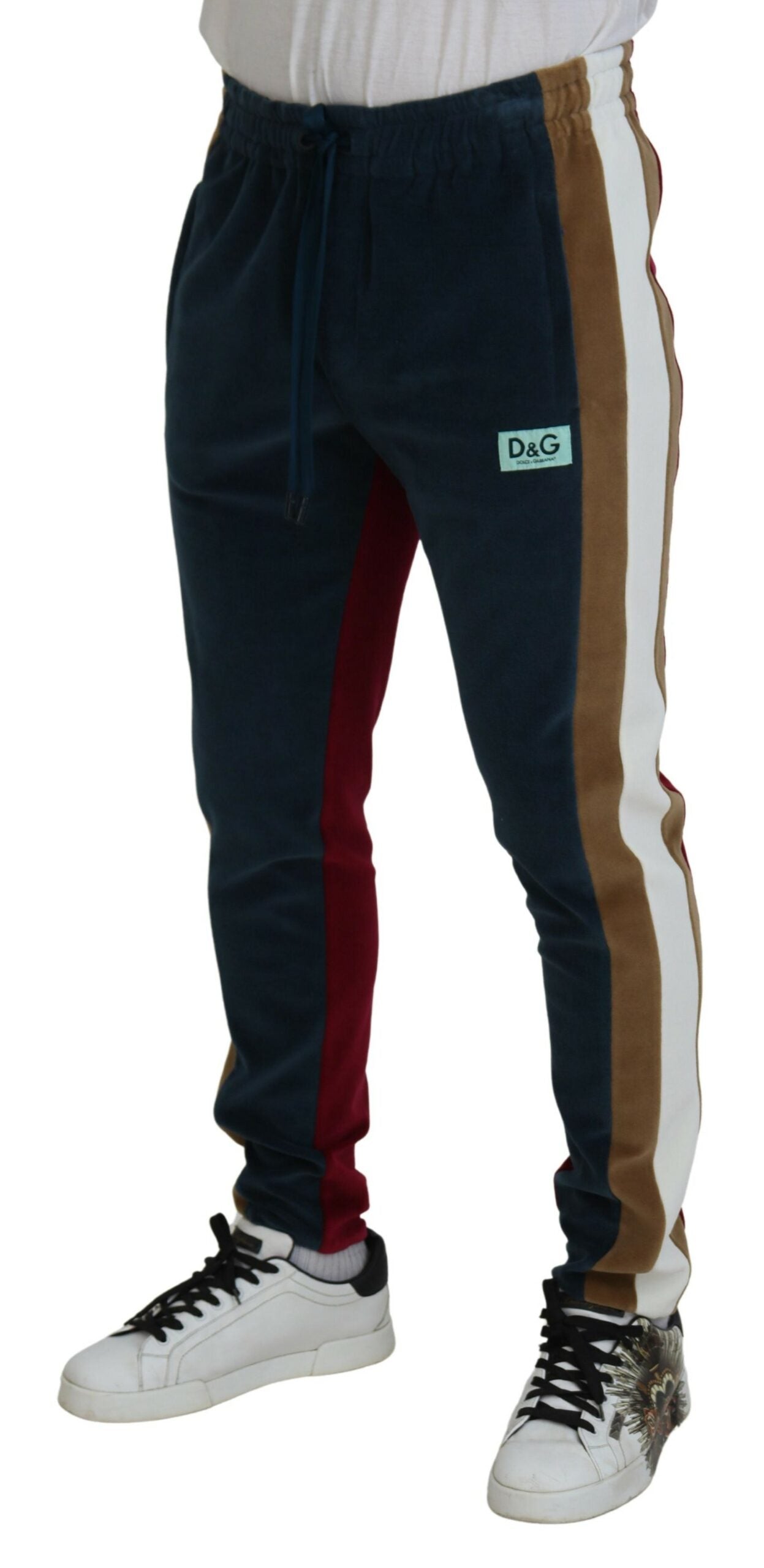 Multicolor Cotton Men Jogger Sweatpants Pants