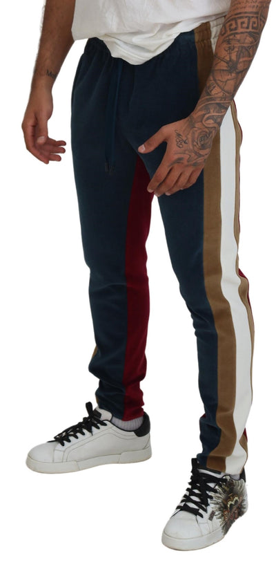 Multicolor Cotton Men Jogger Sweatpants Pants