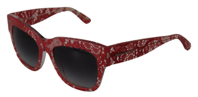 Red Lace Acetate Rectangle Shades DG4231 Sunglasses