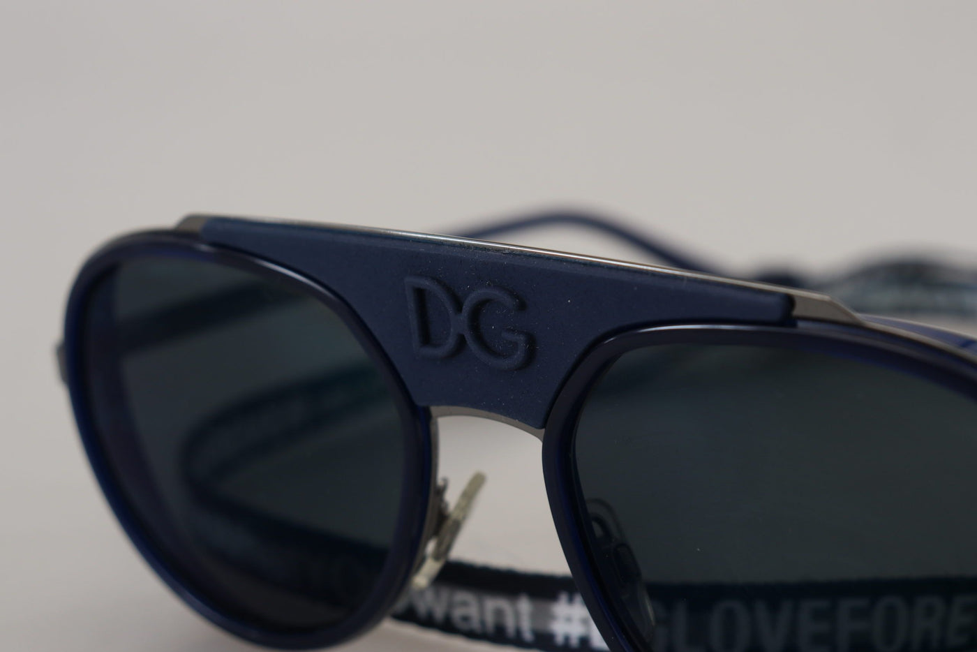 Blue Strap Aviator Shades DG2210 Gunmetal Sunglasses