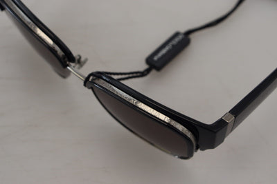 Black Plastic Square Frame DG6137 Logo Women Sunglasses