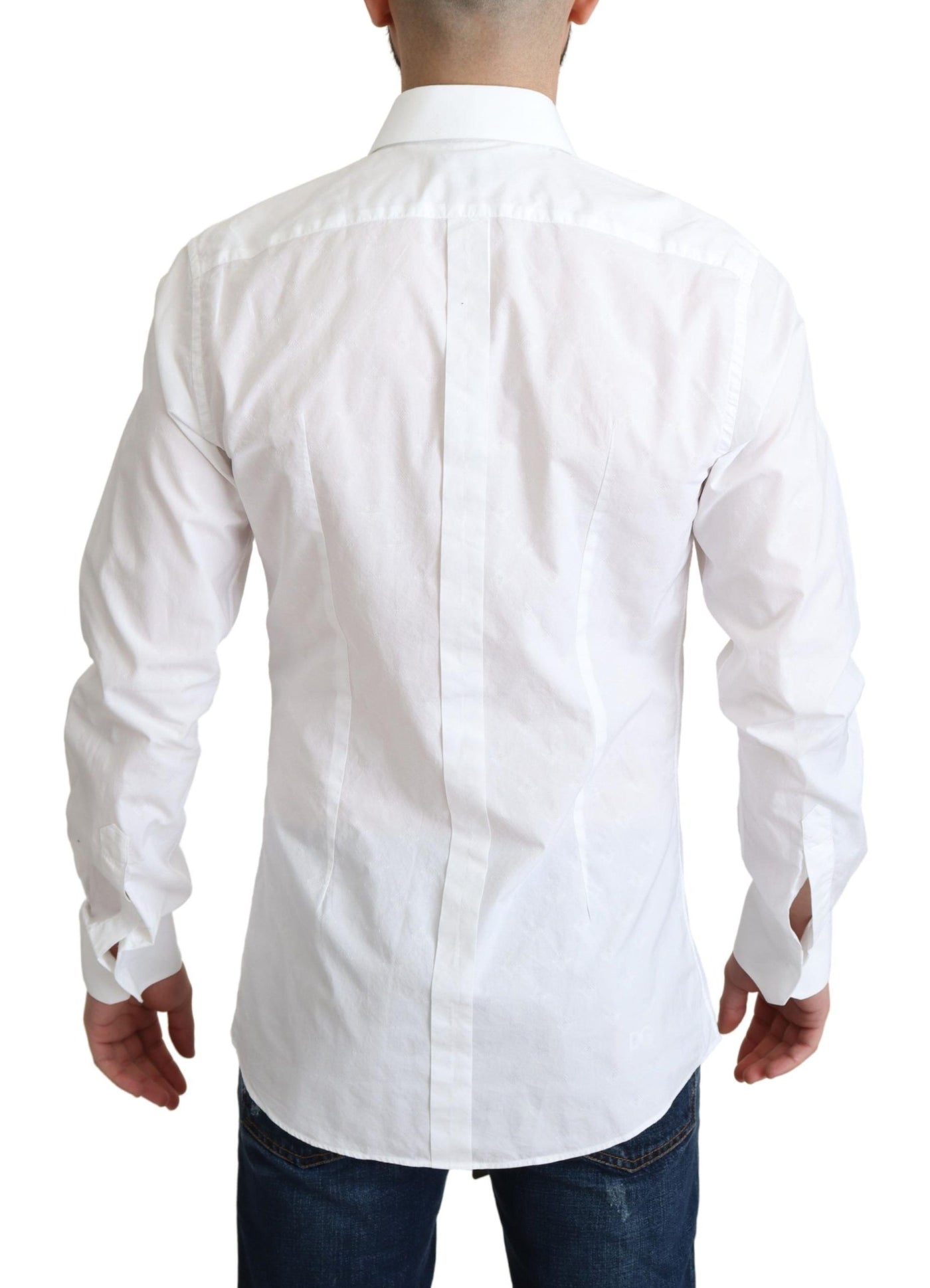 White 100% Cotton Men Dress Formal Shirt