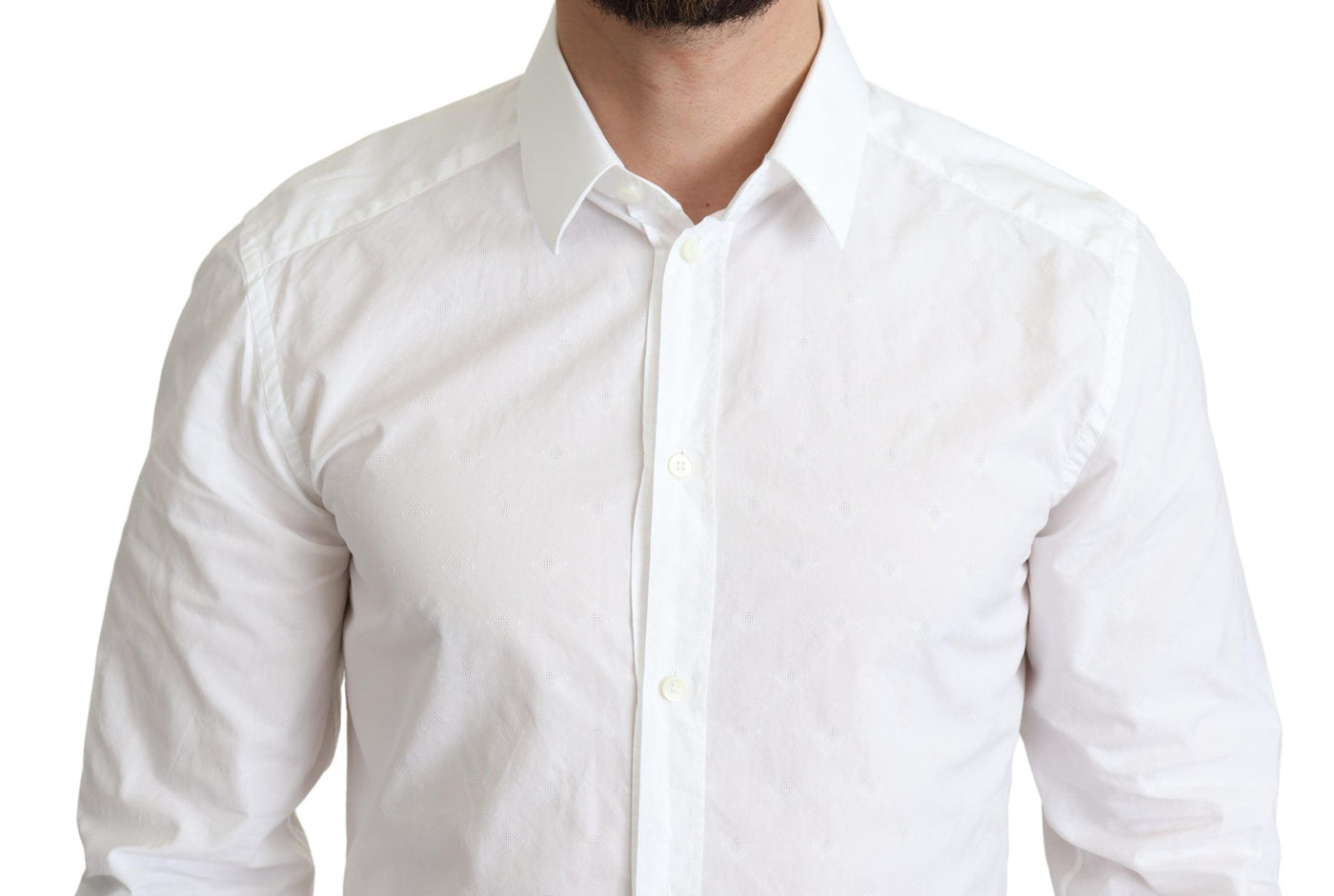 White 100% Cotton Men Dress Formal Shirt