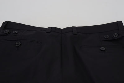 Black Cotton Formal Chinos Men Pants