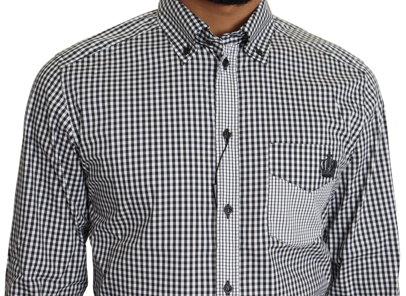 Black White Checkered Casual Shirt