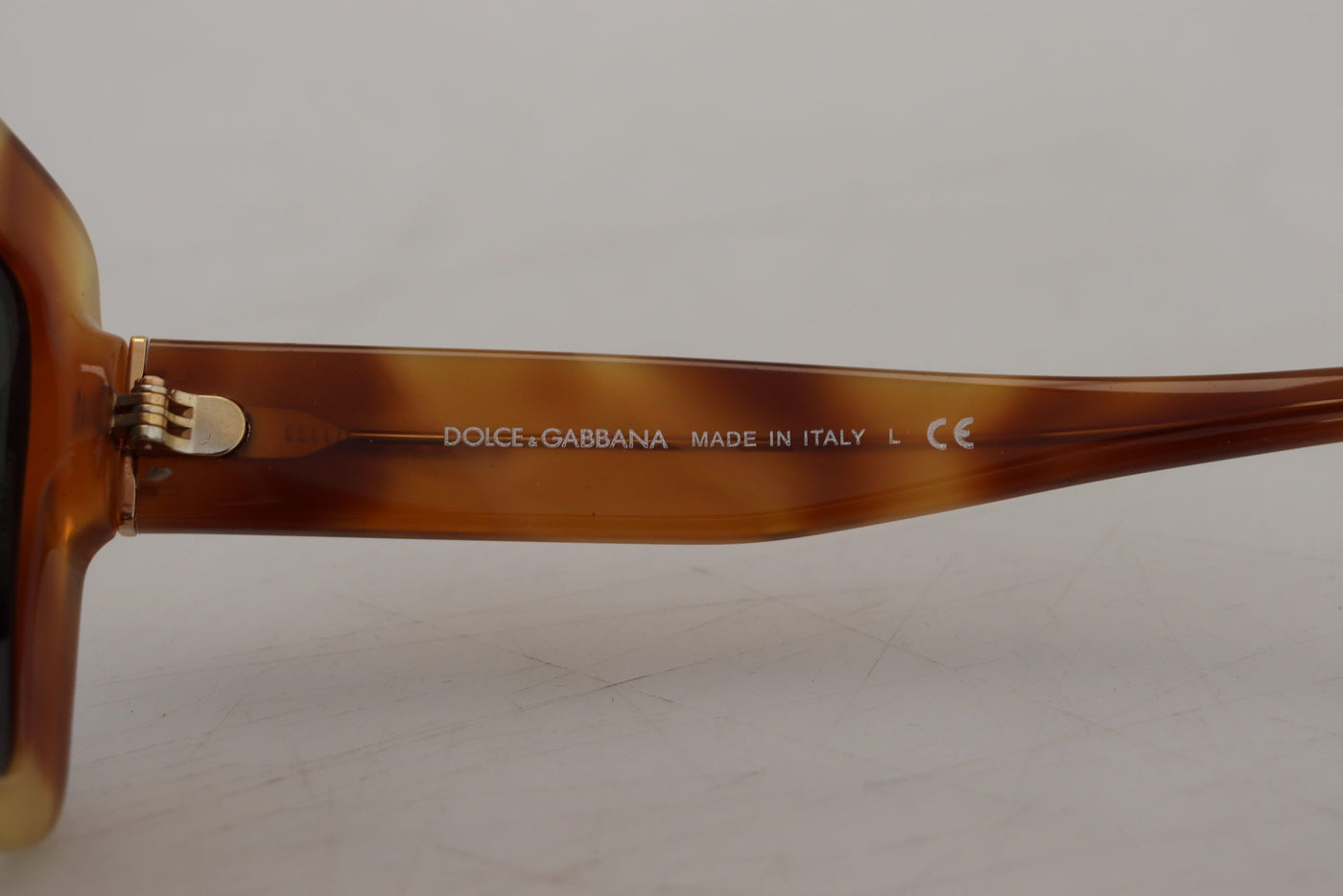 Brown Havana Camel Acetate Square Frame DG4310F Sunglasses