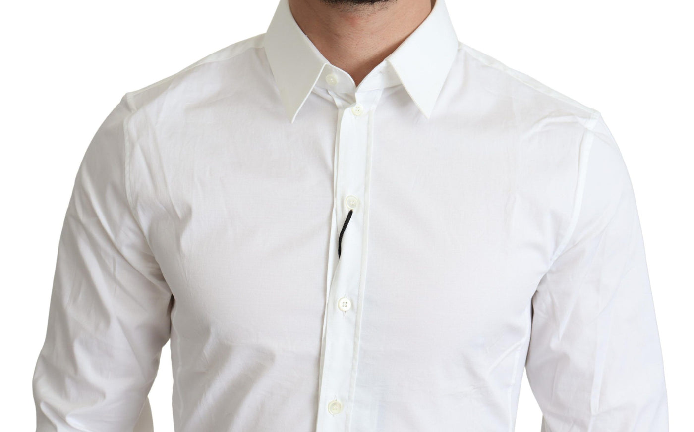 White Cotton Stretch Men Formal SICILIA Shirt