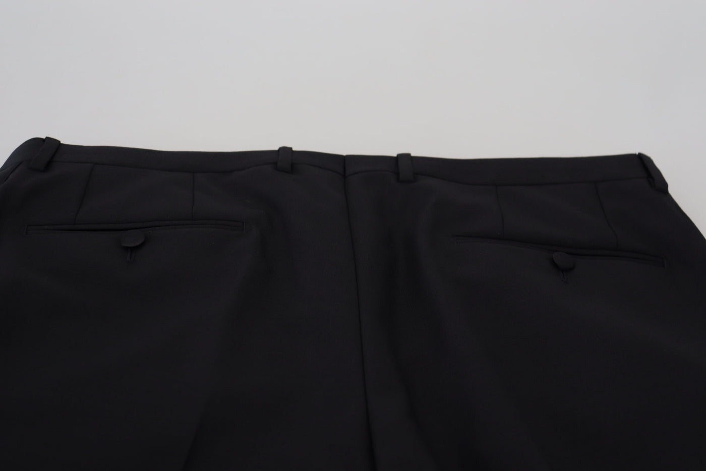 Black Wool Chino Dress Formal Pants