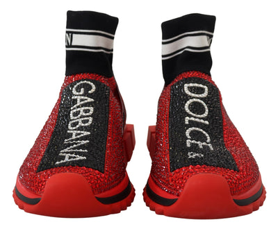 Red Bling Sorrento Sneakers Socks Shoes