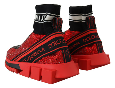 Red Bling Sorrento Sneakers Socks Shoes