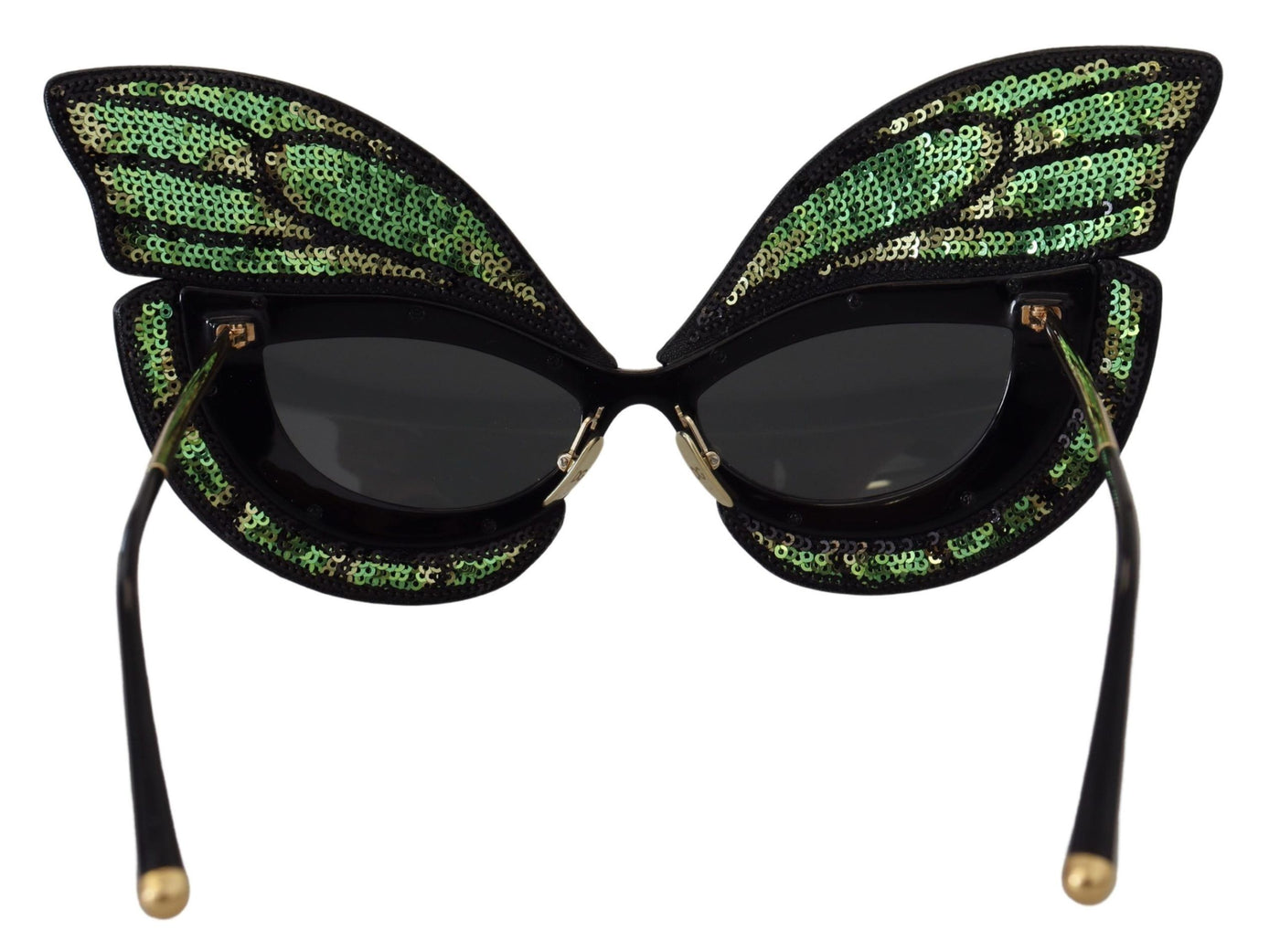 Black Green Special Edition Butterfly Sequined Women Sunglasses