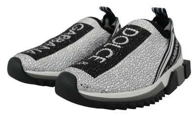 Silver Rhinestones Sorrento Sneakers Shoes