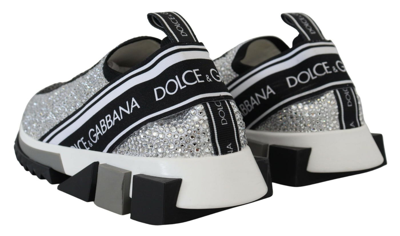 Silver Rhinestones Sorrento Sneakers Shoes