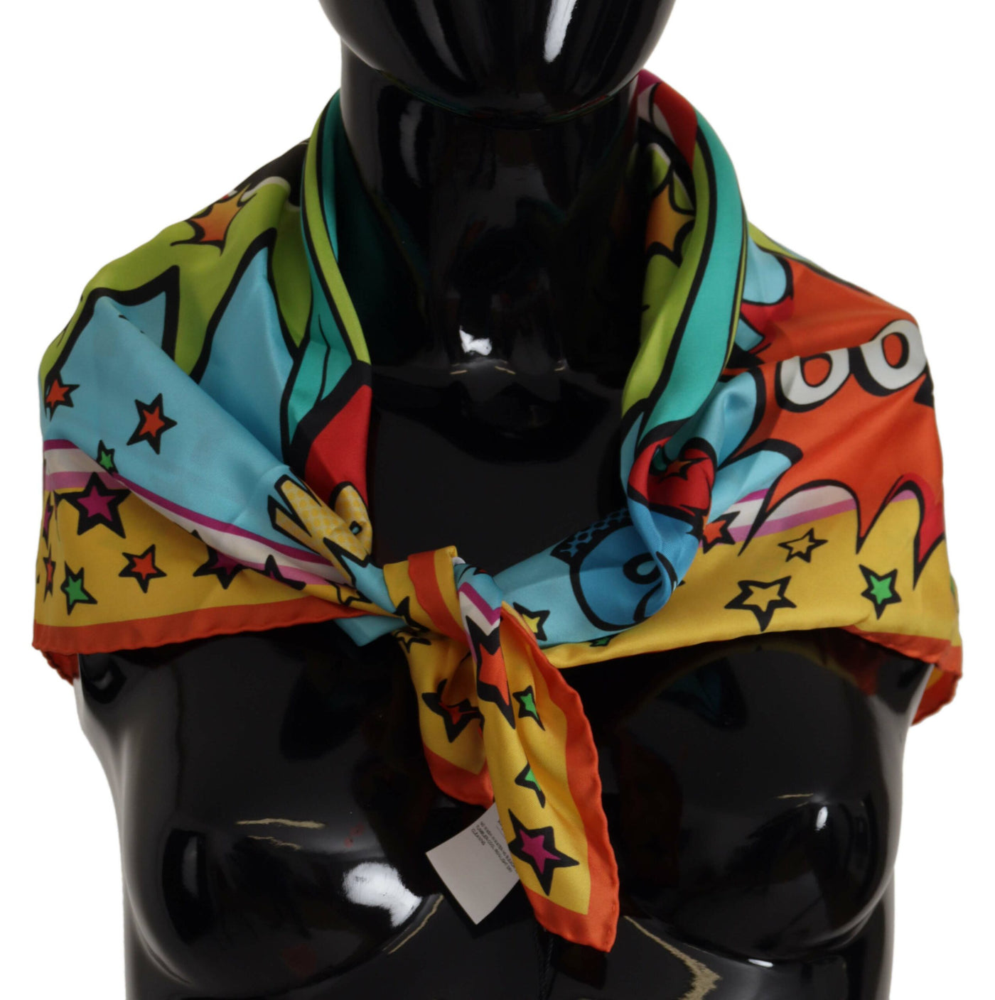 Multicolor DG Printed Square Wrap Scarf