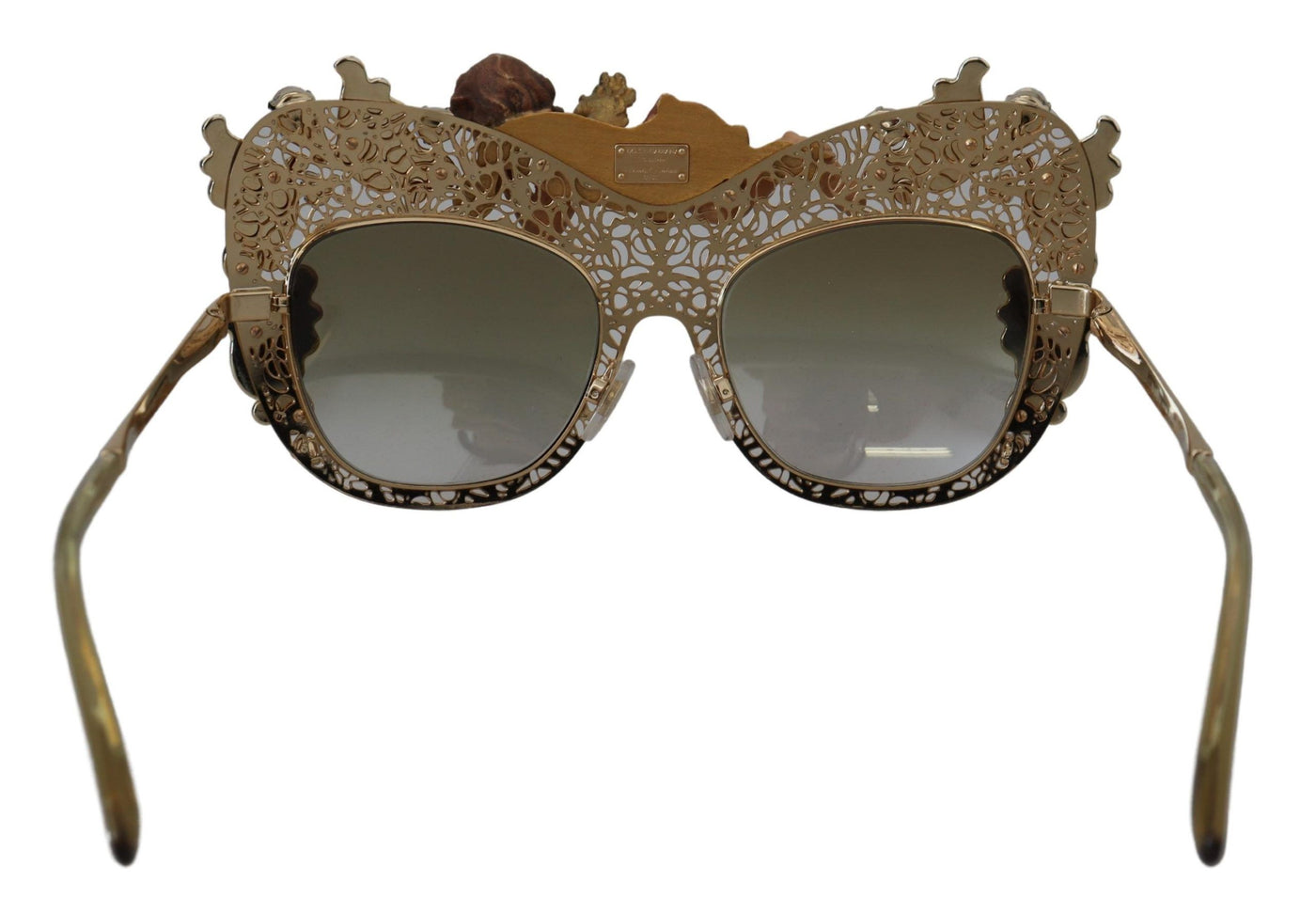 Gold Metal Crystals Angel Appliques DG2219 Sunglasses