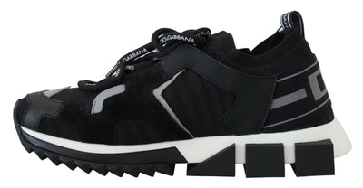 Black Mesh Sorrento Trekking Sneakers Shoes