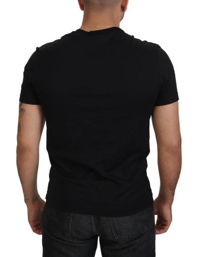 Black Logo Crew Neck Short Sleeves T-shirt