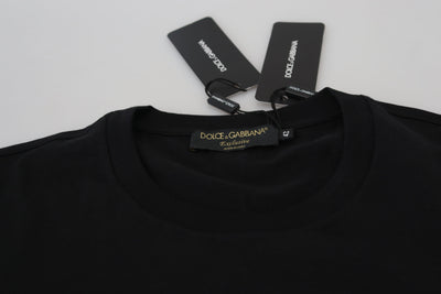 Black Logo Crew Neck Short Sleeves T-shirt