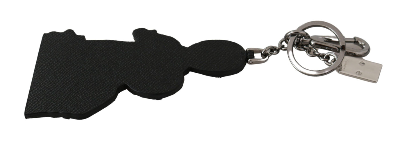 Leather Dominico Stefano #DGFAMILY Logo Badge Keychain